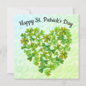 Carte Shamrocks de la Saint Patrick (Devant)
