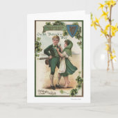 Carte Shamrocks pour la chance (Fleur jaune)