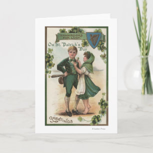 Carte Shamrocks pour la chance
