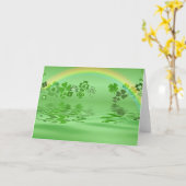 Carte Shamrocks verts (Fleur jaune)