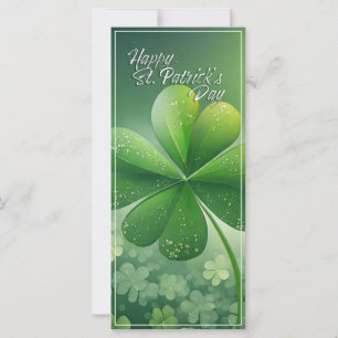 Carte Shamrocks verts Bonne St. Patrick's Day (7) c