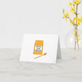 Carte Shana Tova - Pot de miel et poivron (Fleur jaune)