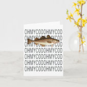 Carte Shane Awesome - Oh My Cod Fish (Fleur jaune)