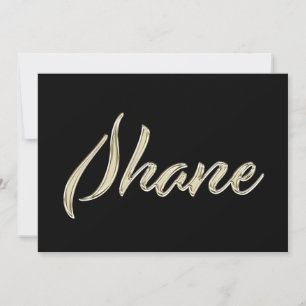 Carte Shane White Gold Handwriting