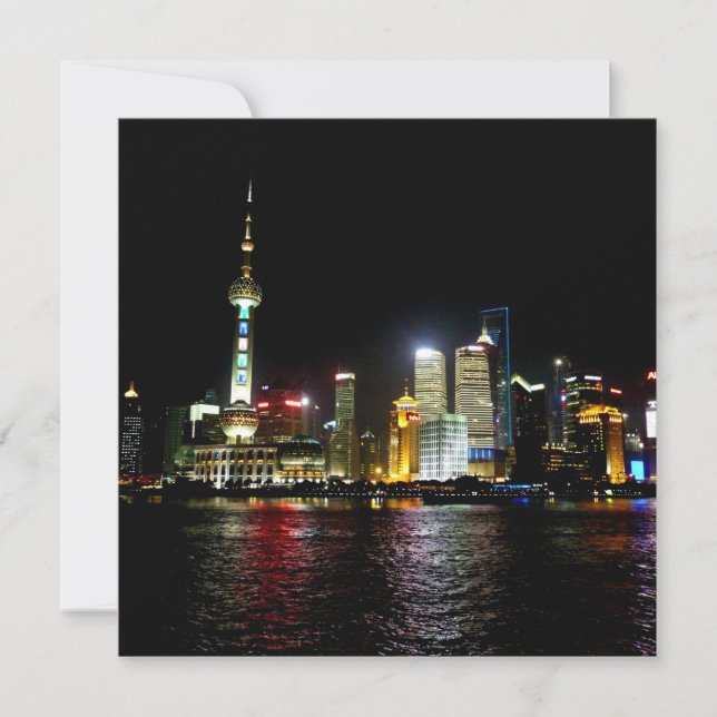 Carte Shanghai la nuit (Devant)