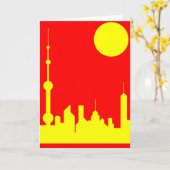 Carte Shanghai Sunshine (Fleur jaune)
