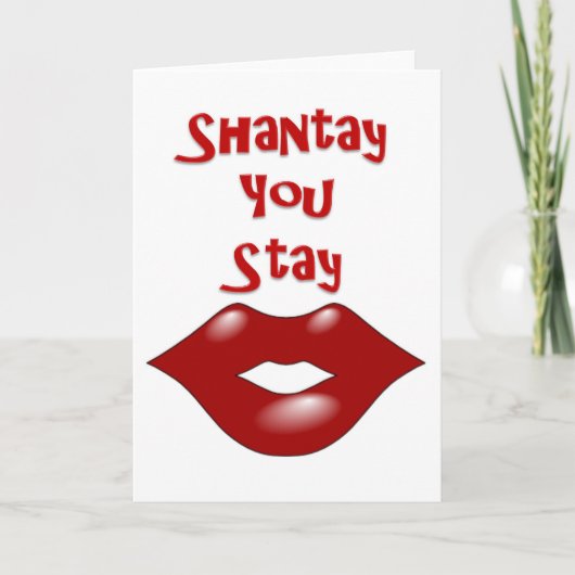Carte Shantay You Stay / Sashay Away (Devant)