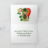 Carte Shar-pei chinois St. Pattys (Intérieur)