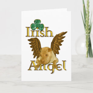 Carte Shar Pei Dog Irish Angel