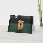 Carte Shar-Pei Halloween (Devant)