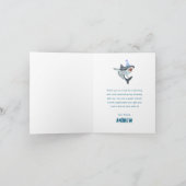 Carte Shark Birthday Pool Party Personalized Thank You (Intérieur)