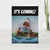CARTE SHARK FUNNY BANTHDAY GREETING CARD (Devant)
