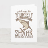 Carte Shark Lover Soyez toujours vous-même à moins que v (Devant)