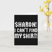 Carte Sharon I Can’t Find My Shirt Funny Rock Music Quot (Fleur jaune)