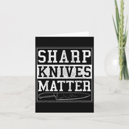 Carte Sharp Knives - Funny Chef Gift Cooking Shirt (Devant)