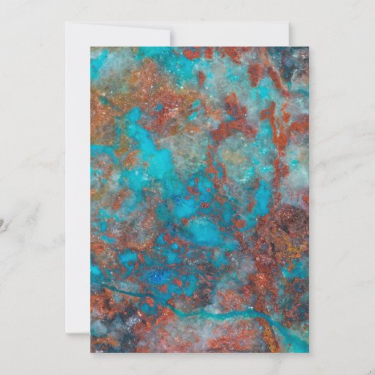 Carte Shattuckite bleue et rouge (Devant)