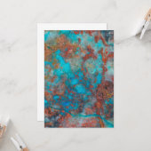 Carte Shattuckite bleue et rouge (Devant/Arrière en situation)
