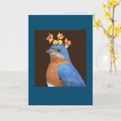 Carte Shawn the bluebird card (Fleur jaune)