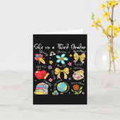 Carte She Is A Third Grader Bible Verses Back To School  (Fleur jaune)