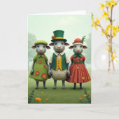Carte Sheep Springtime Friends Card (Fleur jaune)