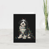 Carte Sheepadoodle Christmas I'm Fine Everything Is Fine (Devant)