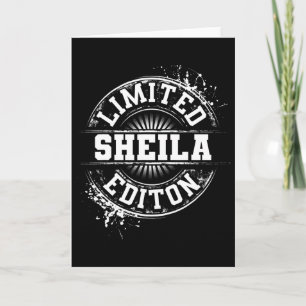 Carte Sheila Édition Limitée Cadeau Personnalisé Drôle N