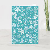 Carte SHELL YEAH Seashell Beach Anniversaire Félicitatio (Devant)