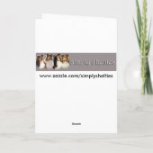 Carte Sheltie Holiday #1 (Dos)