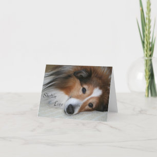 Carte Sheltie Love