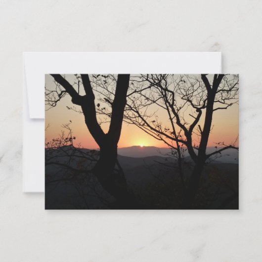 Carte Shenandoah Sunset National Park Paysage (Devant)