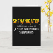 Carte Shenanigans Drôle Fauteur de Troubles Saint Patric (Fleur jaune)