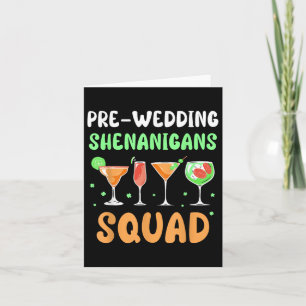 Carte Shenanigans Pré-mariage Groom Groom Bachelor