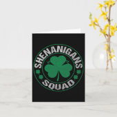 Carte Shenanigans Squad Jour de la Saint Patrick jumeler (Fleur jaune)