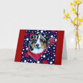 CARTE SHÉPHERRE AUSTRALIEN (Fleur jaune)