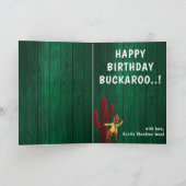 Carte Sheriff Kids Cowboy Special Original AJOUTER Photo (Intérieur)