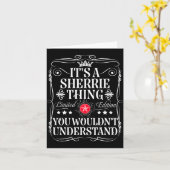 Carte Sherrie nomme une chose de Sherrie que vous ne com (Fleur jaune)
