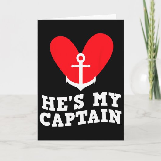 Carte She's My Anchor He's My Captain Matching Couples V (Devant)