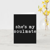 Carte She's My Soulmate I Don't Know Him Funny Matching  (Fleur jaune)