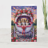 Carte Shetland Sheepdog Saint-Valentin (Devant)