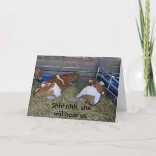 CARTE "SHHHHH ELLE ENTENDRA" 50E