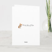 Carte Shiba Inu de la Saint-Valentin – Dévotion silencie (Dos)