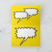 Carte Shiba Inu Discours Bubbles Joyeux voeux d'annivers (Intérieur)