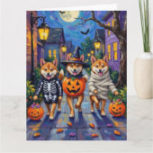 Carte Shiba Inu Dogs in Halloween Costumes (Devant)