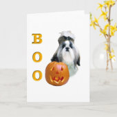 Carte Shih Tzu Boo (Fleur jaune)
