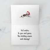 Carte Shih Tzu  Chien de Noël (Intérieur)