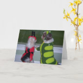Carte Shih Tzu Halloween (Fleur jaune)