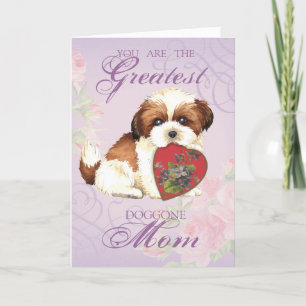 Carte Shih Tzu Heart Mom