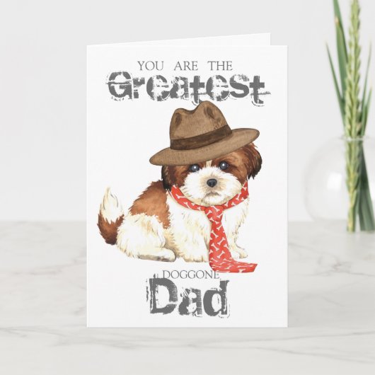 Carte Shih Tzu Papa (Devant)