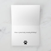 Carte Shih tzu pas mignon anniversaire 1 an plus de salu (Intérieur)