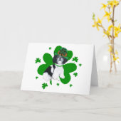 Carte Shih Tzu Saint-Patrick (Fleur jaune)